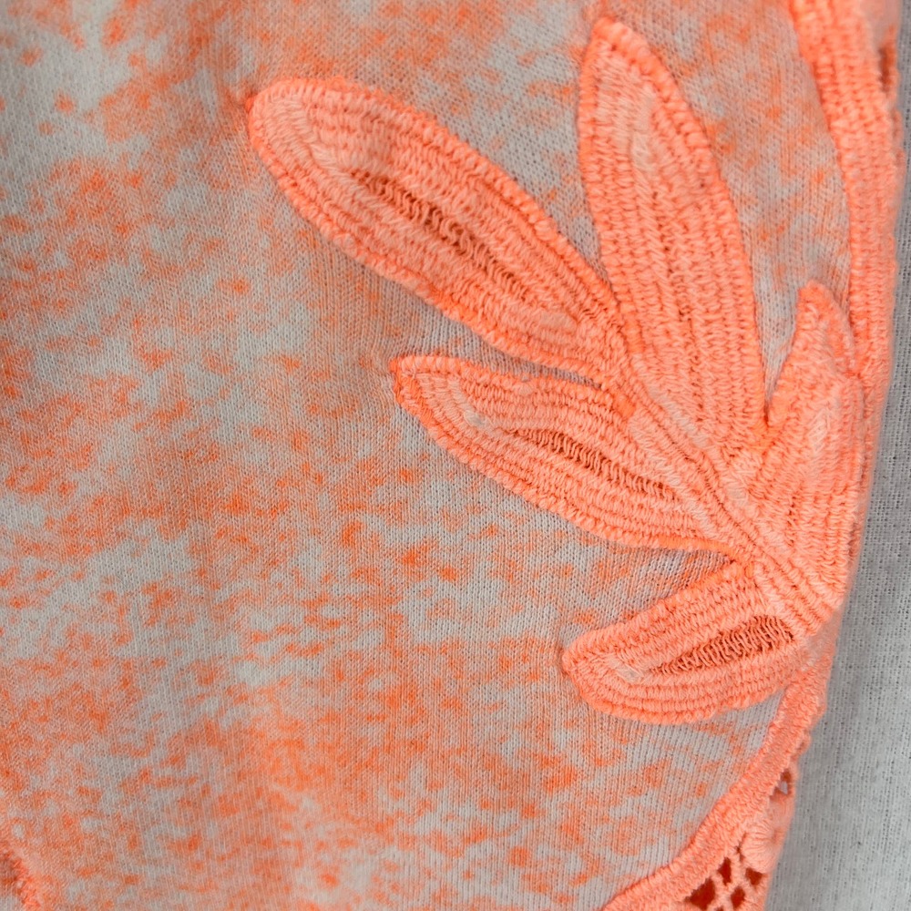 FREE PEOPLE Movement Sweatpants Womens XS White Neon Orange Sun and Done Jogger - Picture 15 of 16